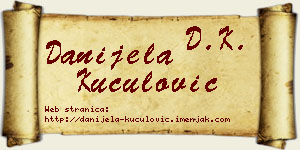 Danijela Kuculović vizit kartica